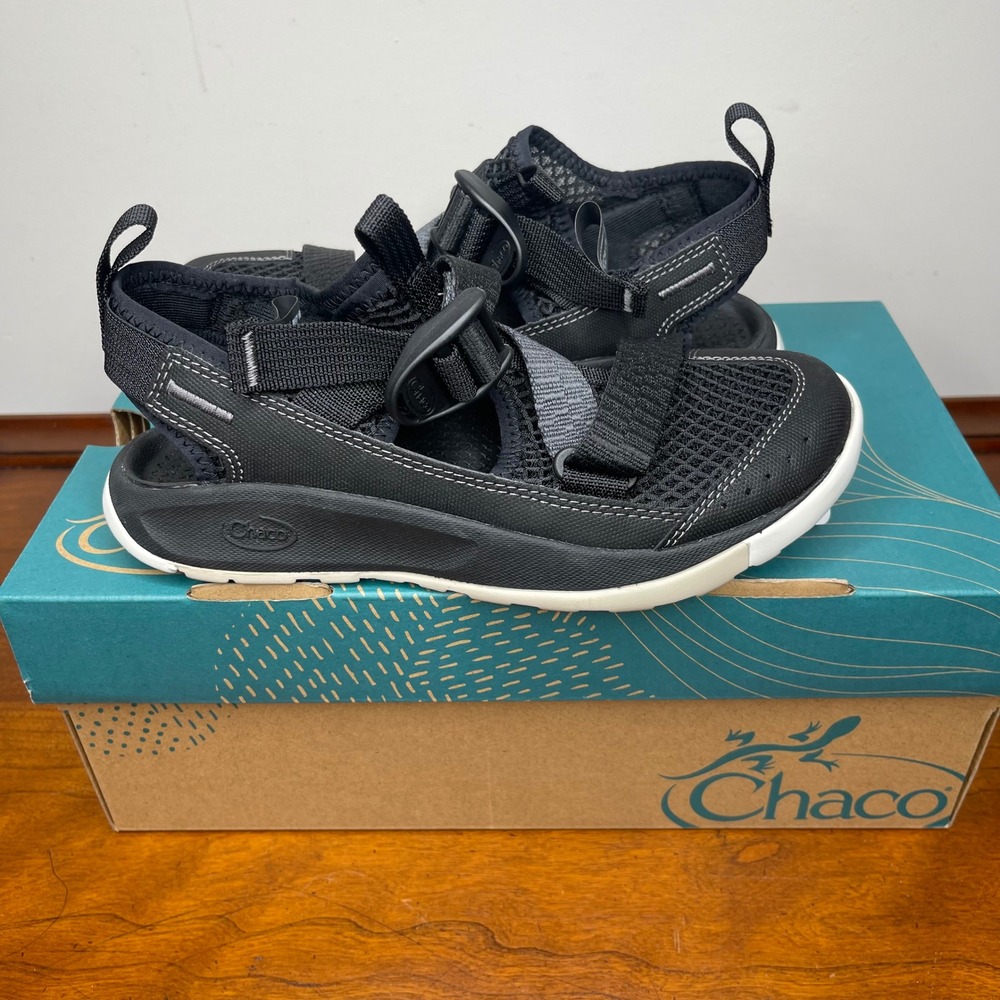 Chaco Odyssey Black Sport Sandals J107030 Mesh Hiking Outdoors Shoes Womens‎ 5